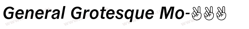 General Grotesque Mo字体转换